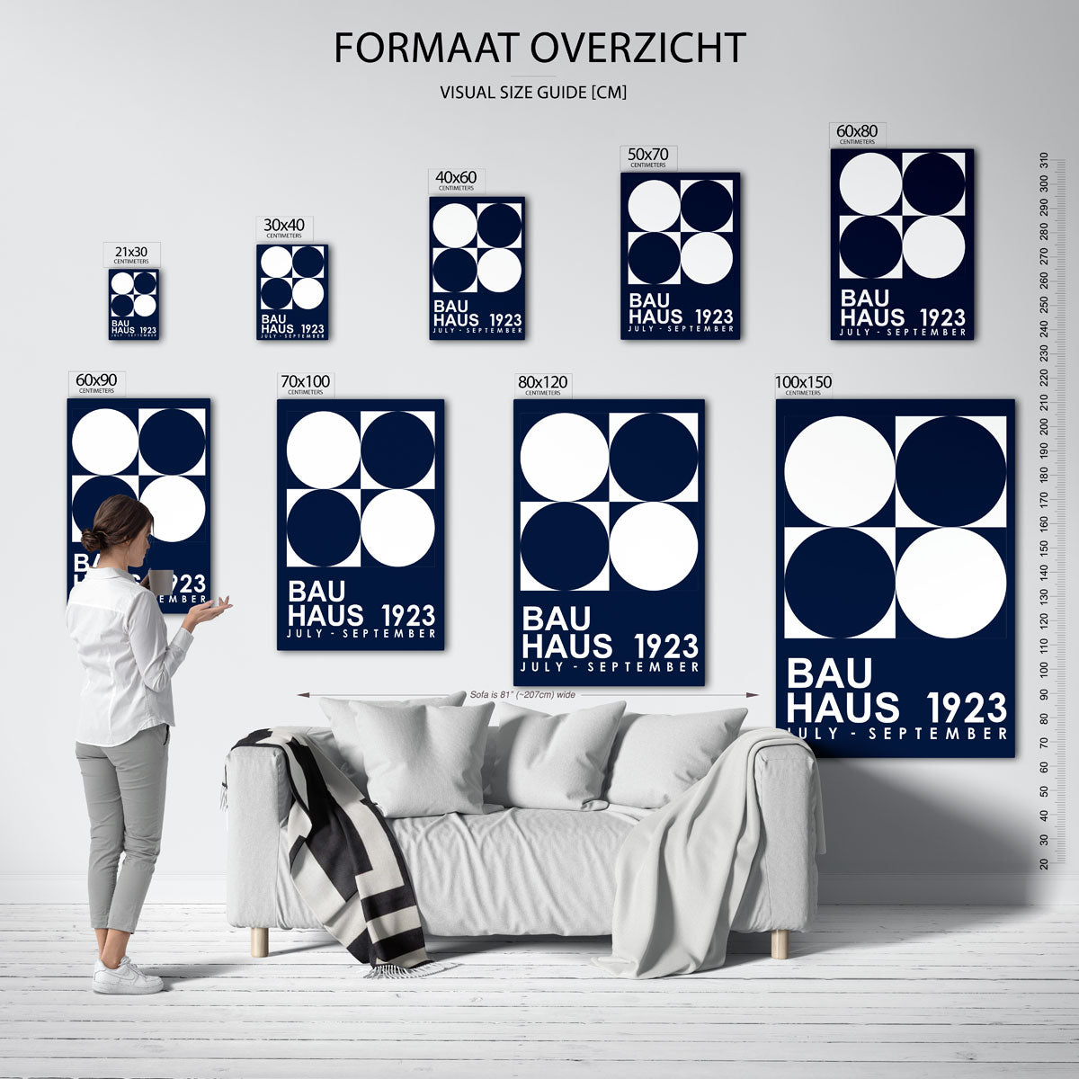 Cirkel en vierkant Poster