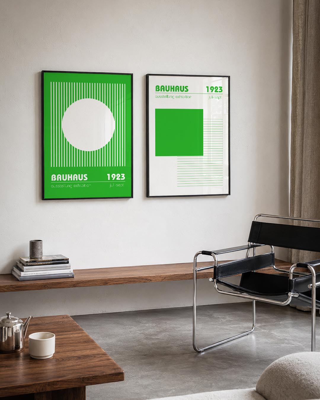 Lijnen en cirkel Posterset