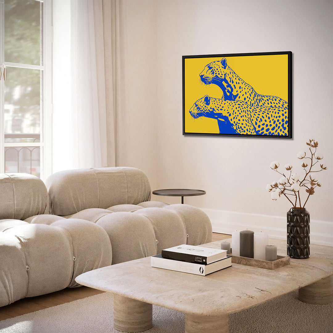 Gestileerde luipaarden Kunstwerk