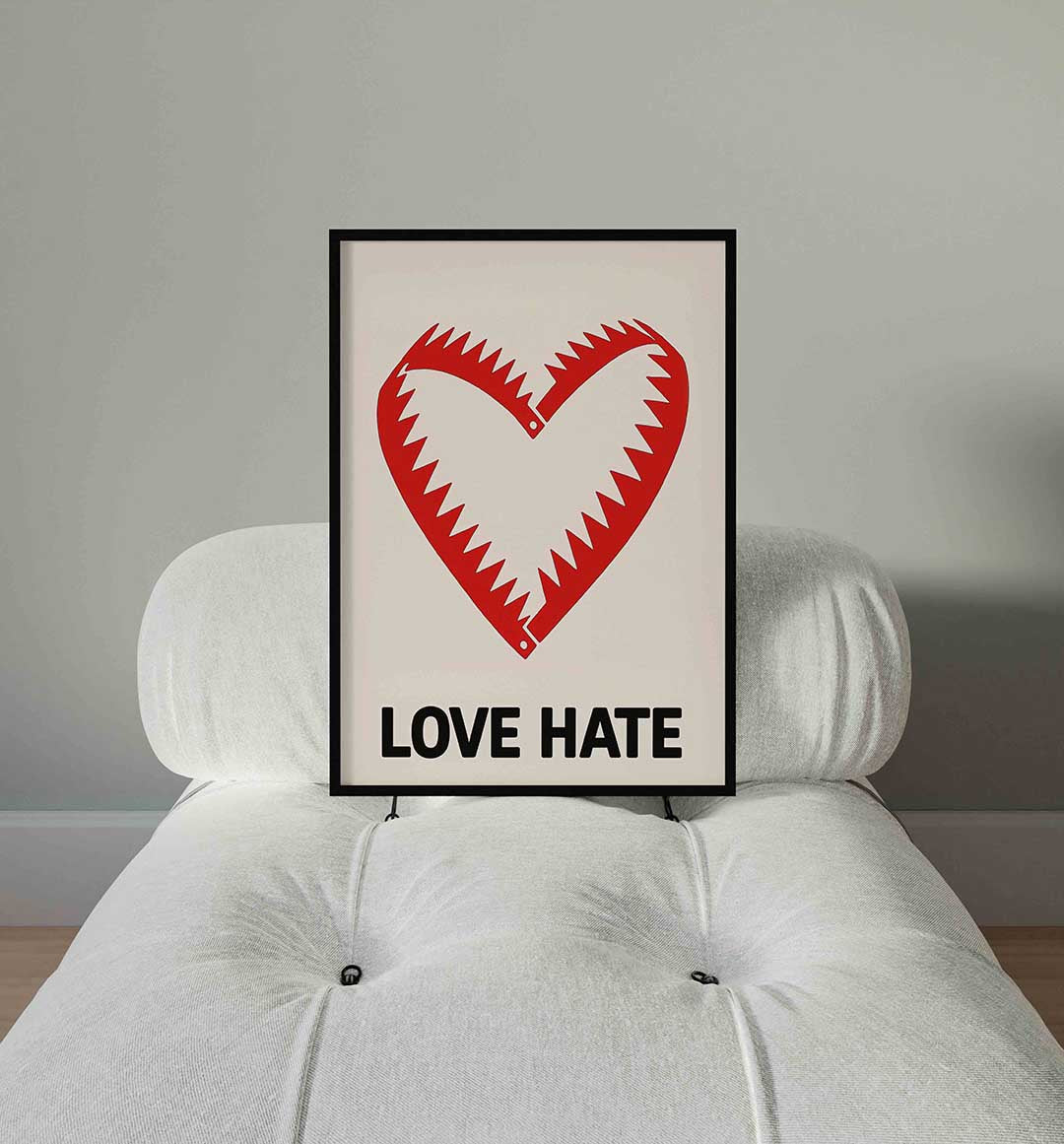Love hate Poster