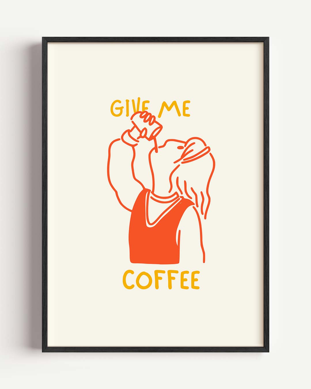 Cafeïne Vibes Poster-WallArtistic