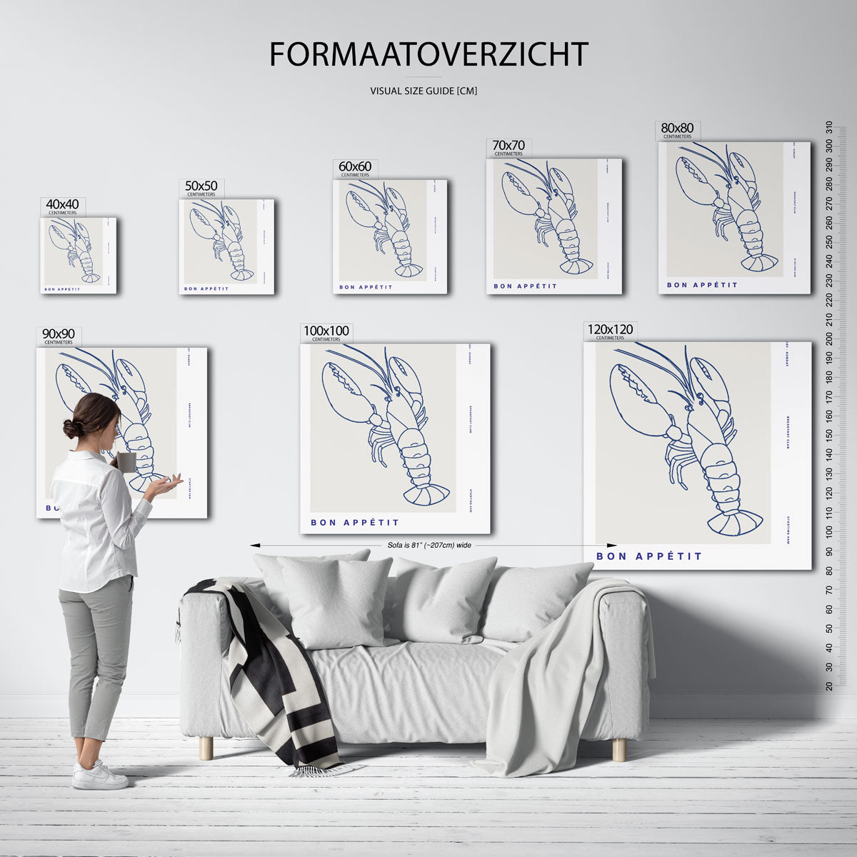 Kreeft illustratie Poster