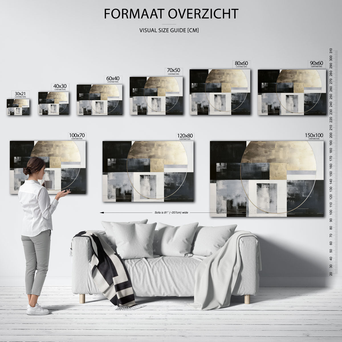 Abstracte vormen Poster