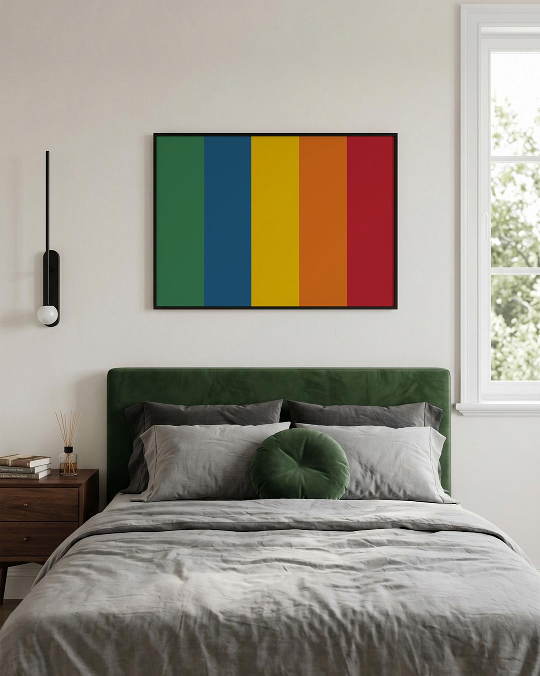 Kleurvlakken ritme Poster