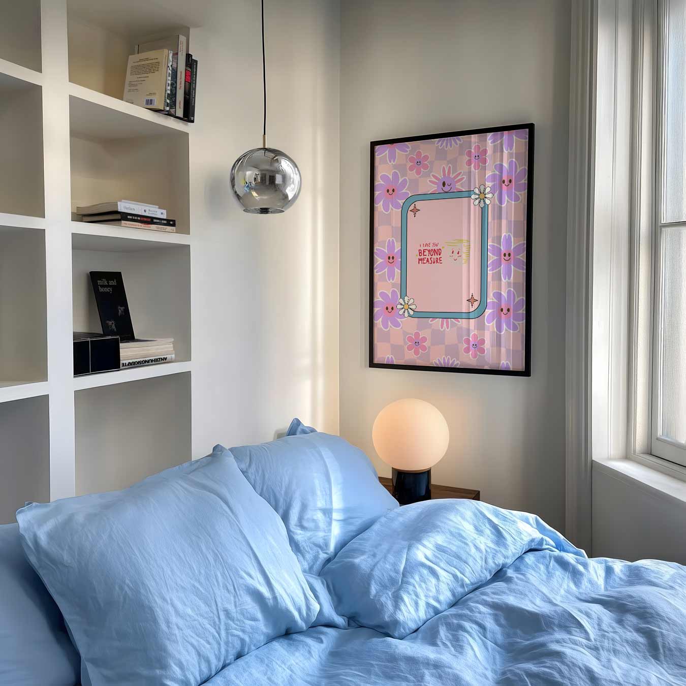 Liefdevolle Bloemen Poster-WallArtistic