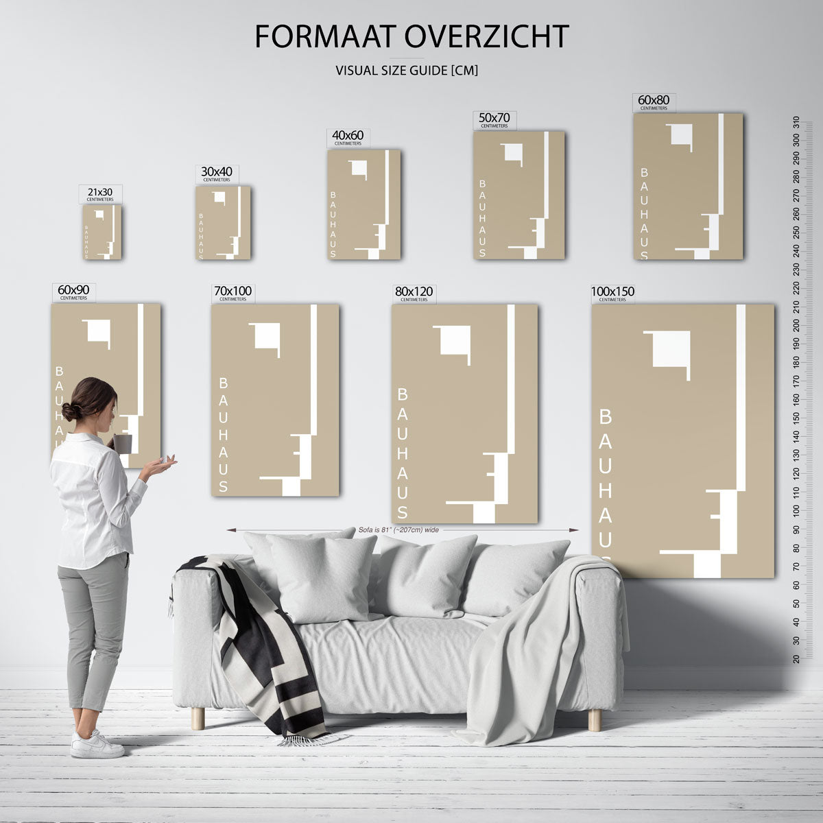Lijnen en vlakken Poster