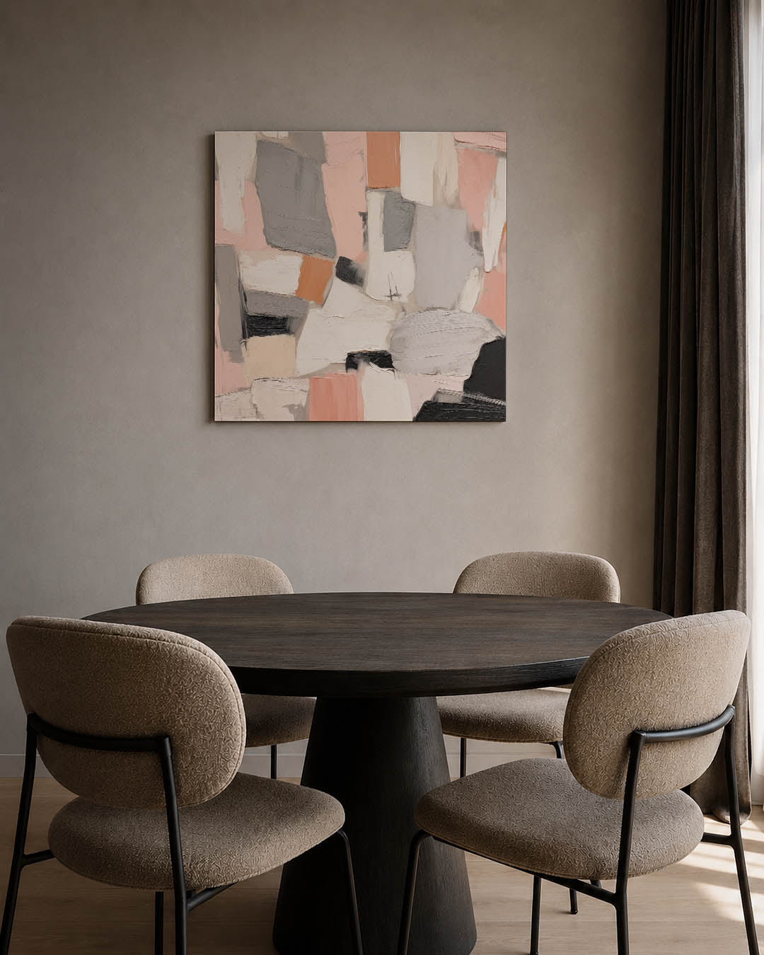 Geometrische kleurencompositie Kunstwerk