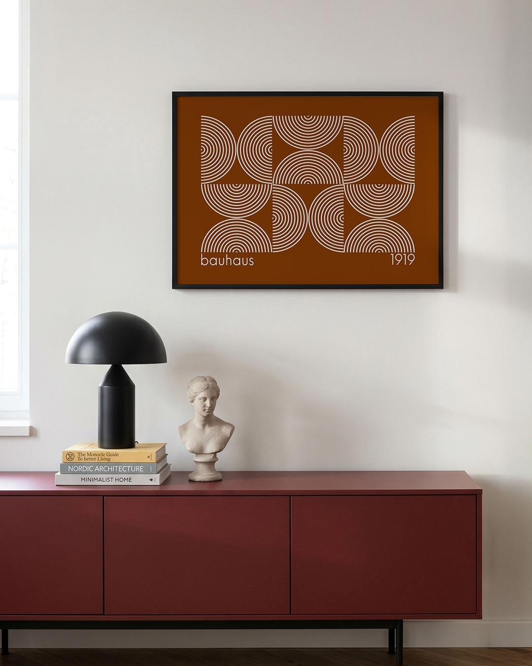 Cirkelritme en lijnen Poster