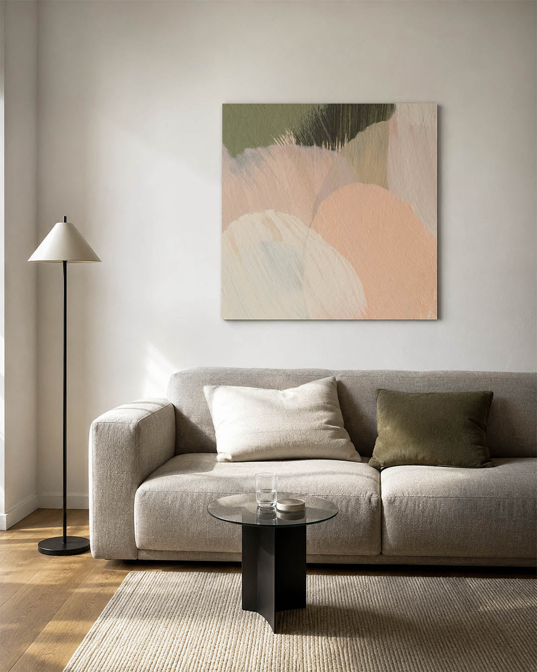 Organische vormen compositie Kunstwerk
