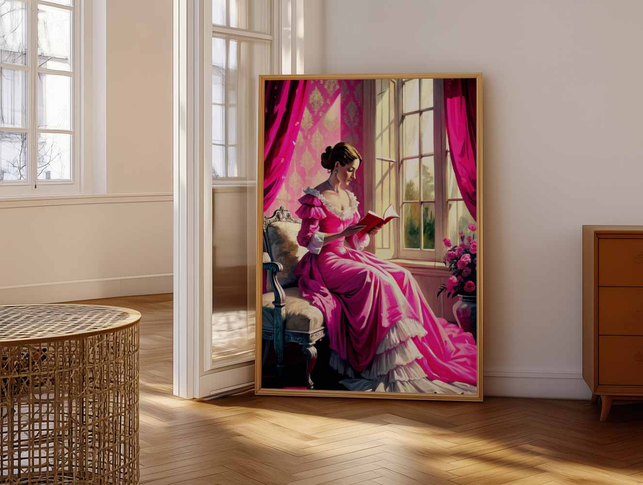 Dromerige Leeshoek Poster-WallArtistic
