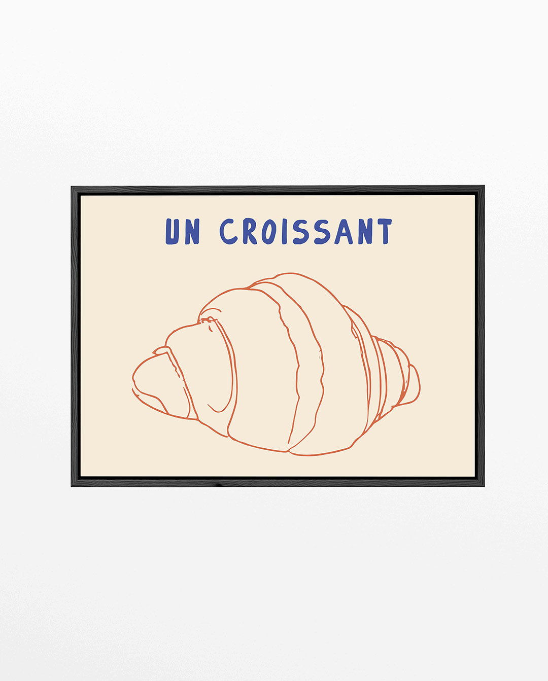 Eenvoudige croissant illustratie Kunstwerk