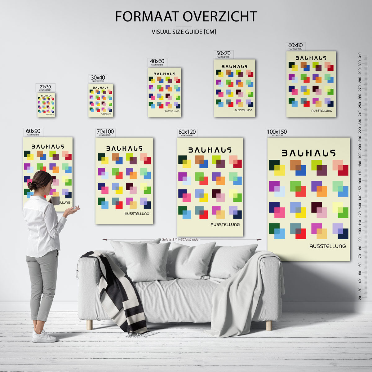 Vorm en kleurvlakken Poster