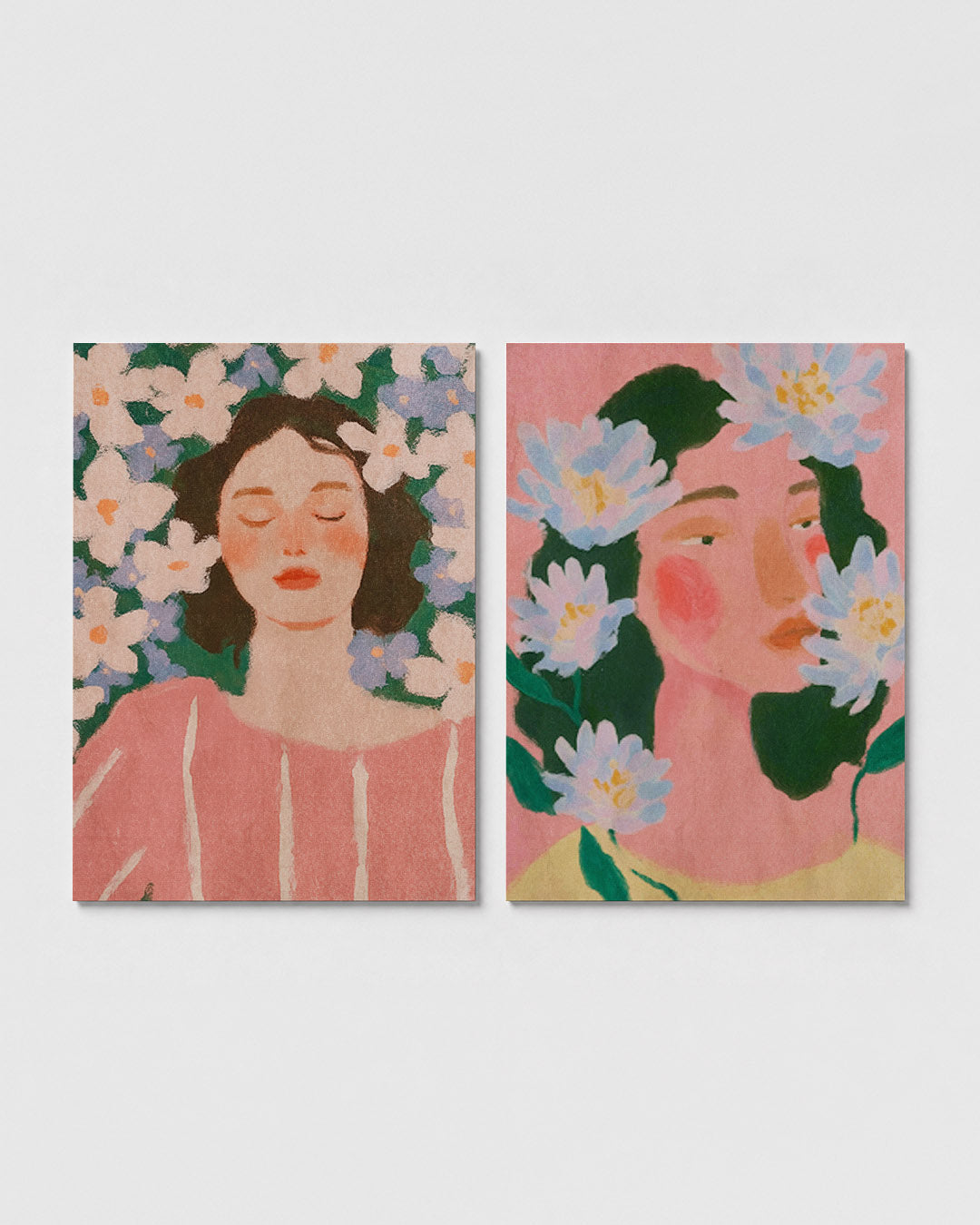 Dromerige bloemenrust Posterset