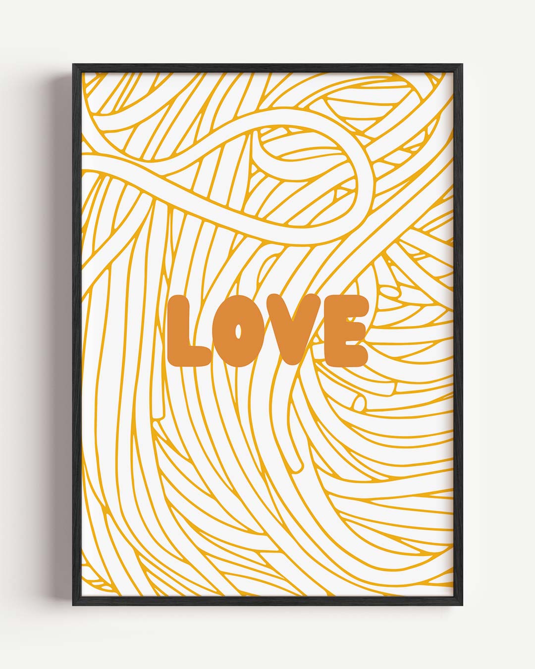Liefdevolle Gouden Krullen Poster-WallArtistic