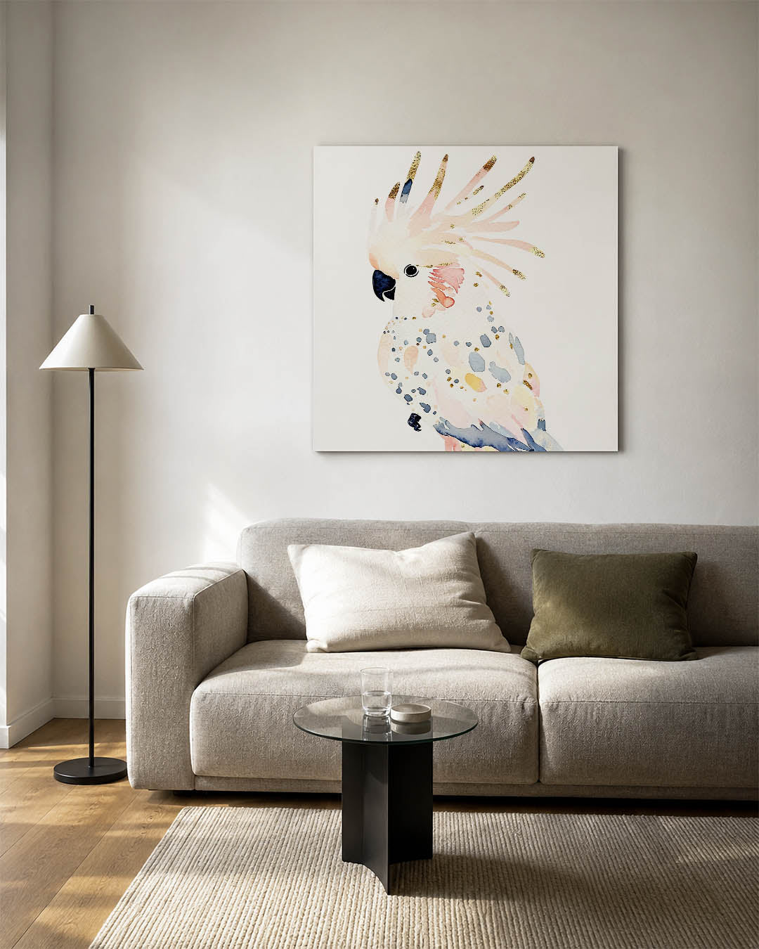 Vrolijke kaketoe Kunstwerk