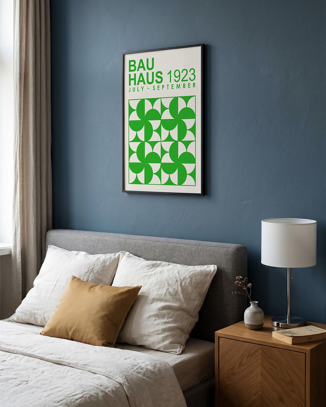 Groene vormenritme Poster