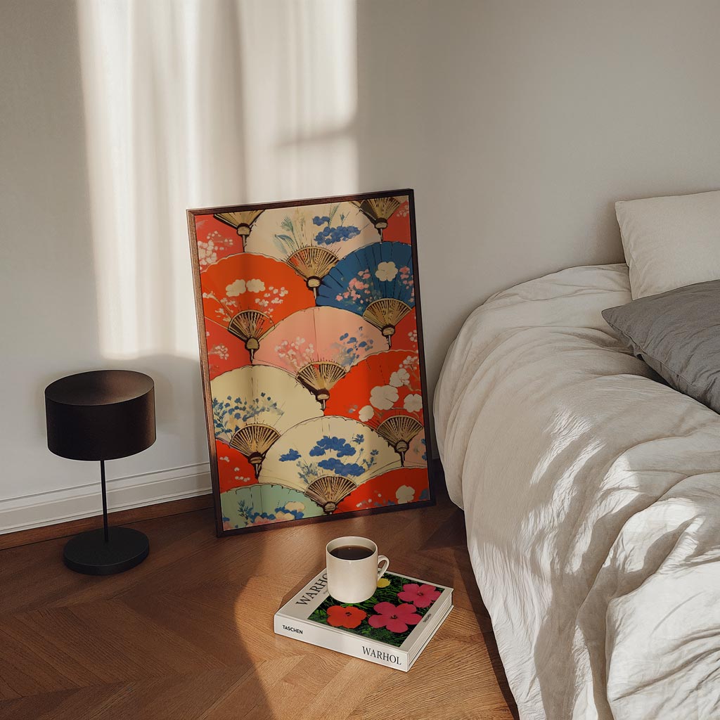 Bloemenwaaier Wanddecoratie Poster-WallArtistic