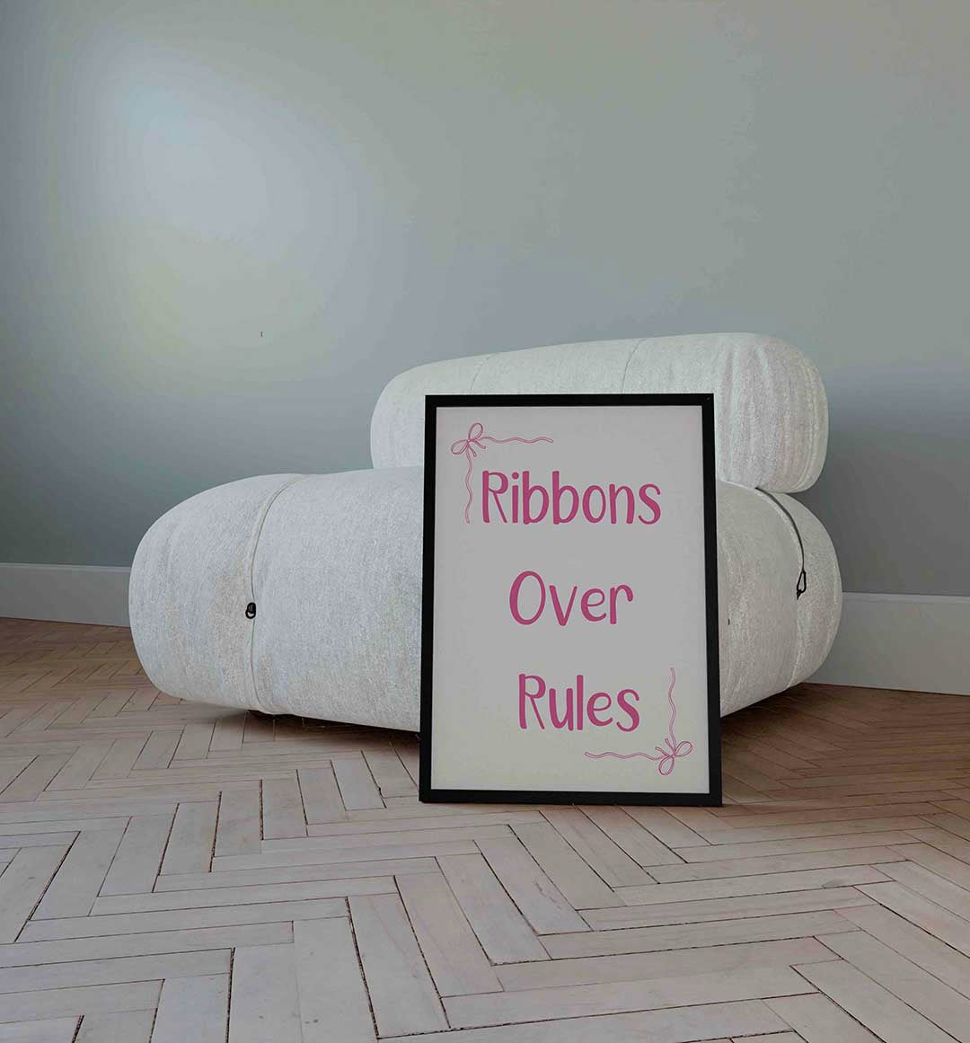 Ribbons over rules Poster