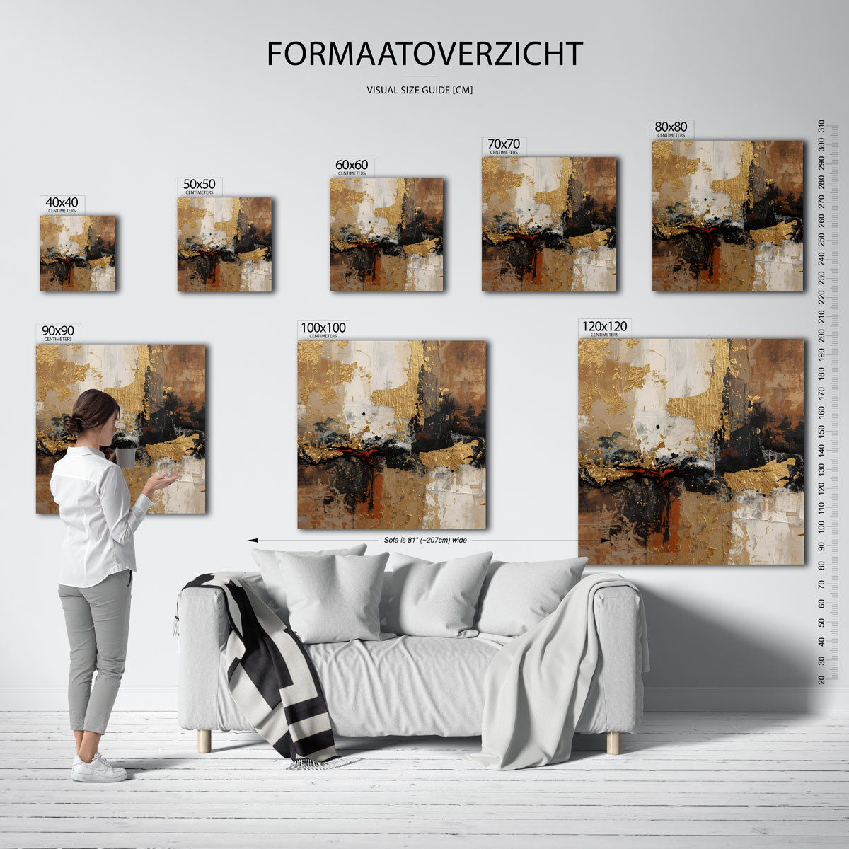 Gelaagde abstracte textuur Poster