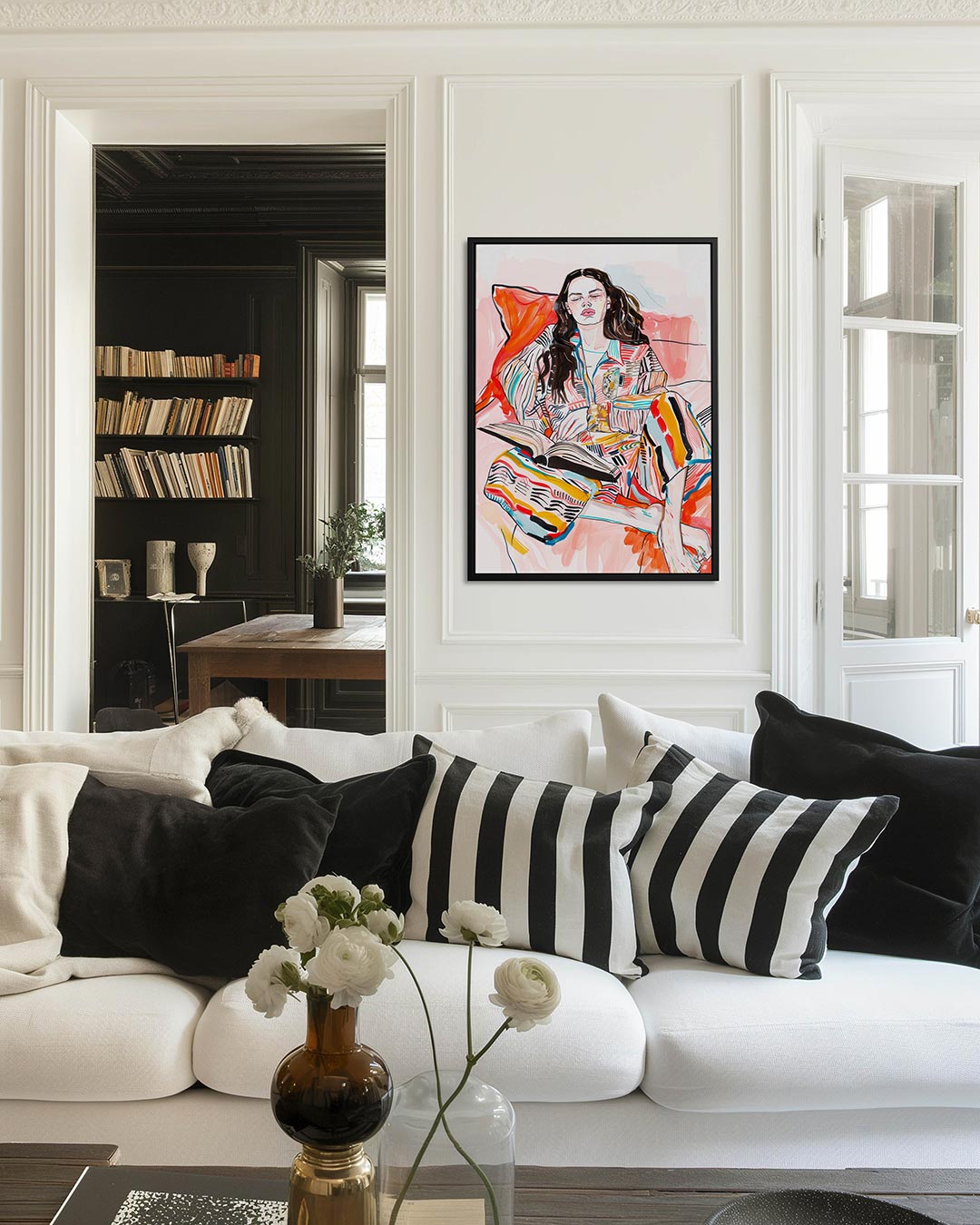 Levendige lezing Kunstwerk