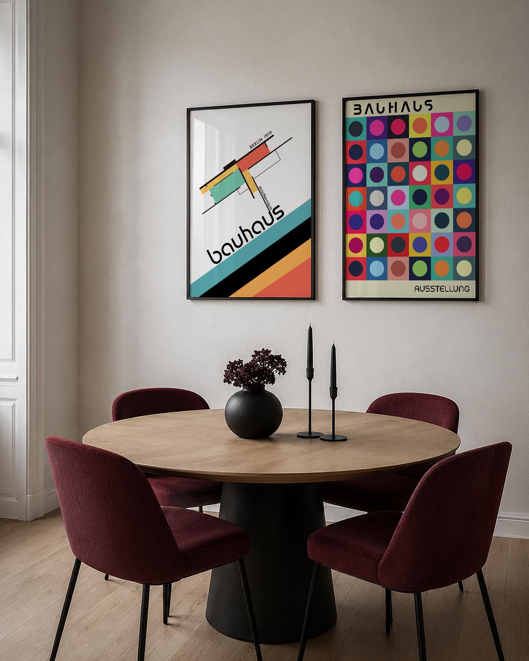 Kleurvlakken en lijnen Posterset