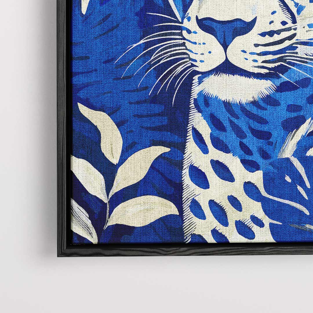 Blue Jungle Leopard Artwork