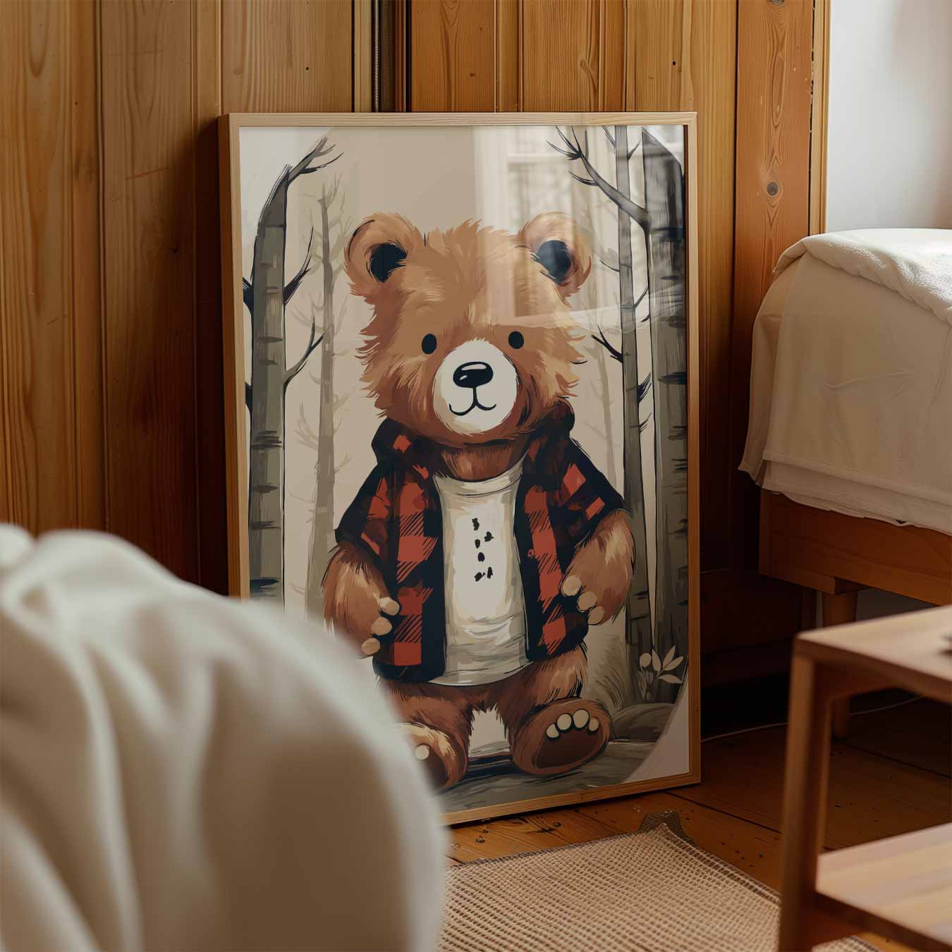 Stoere Berenvriend Poster-WallArtistic