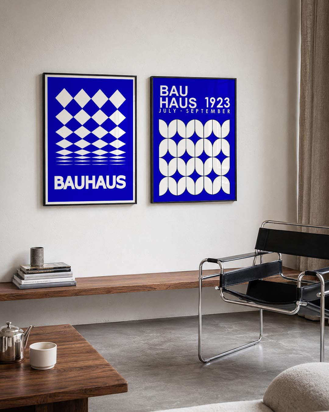Ruitvormige patronen Posterset