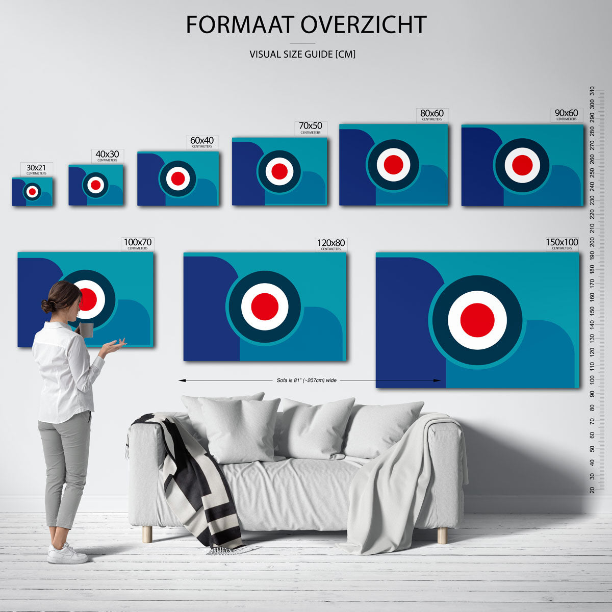 Cirkel en vormen Poster