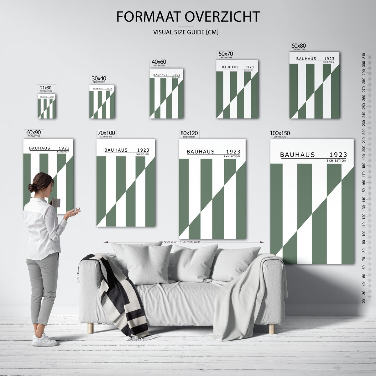 Lijnen en vlakken Poster