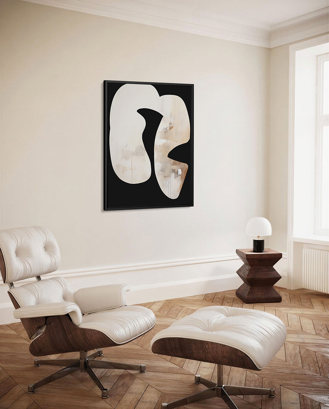 Organische vormen compositie Kunstwerk