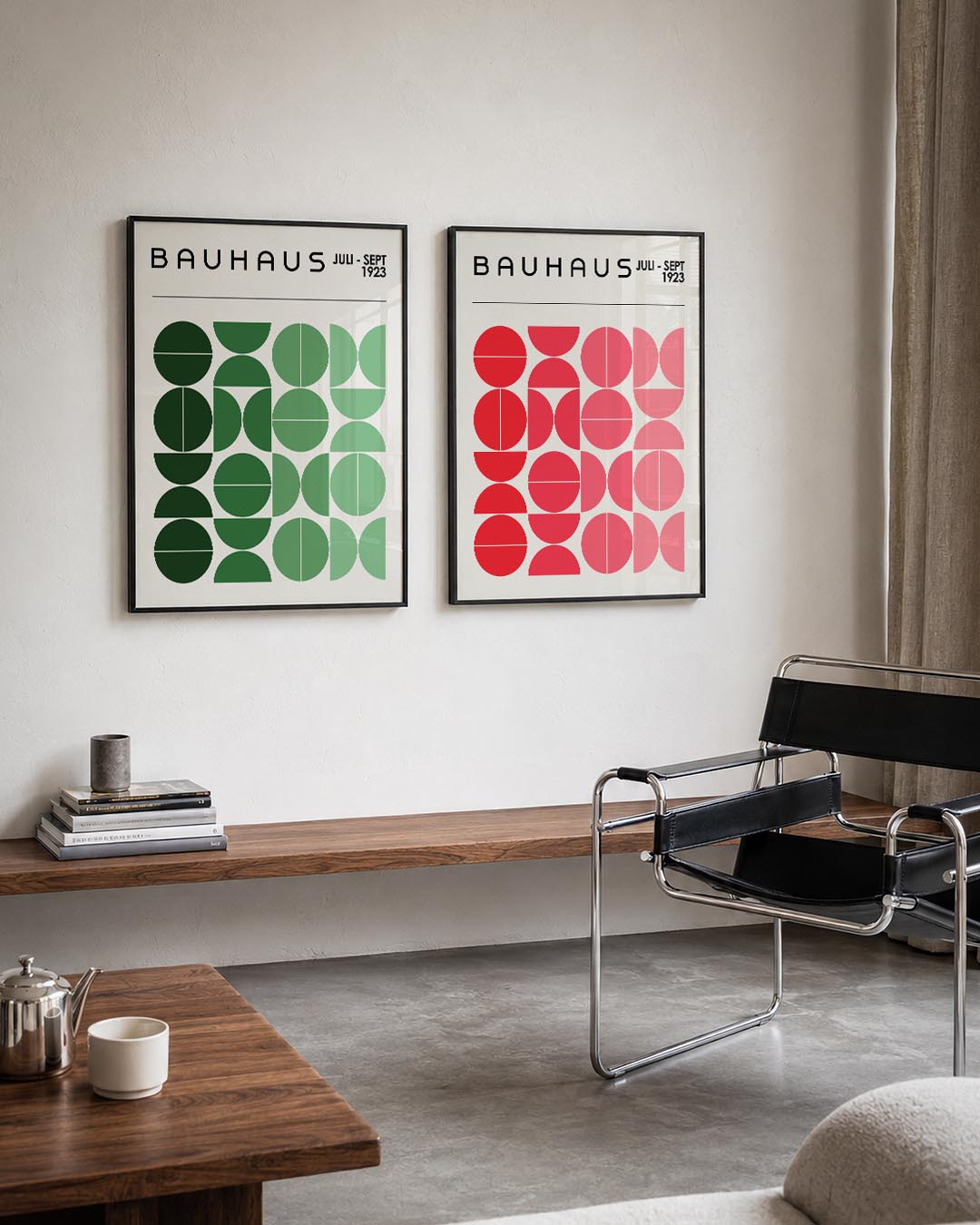 Groene cirkelritmes Posterset