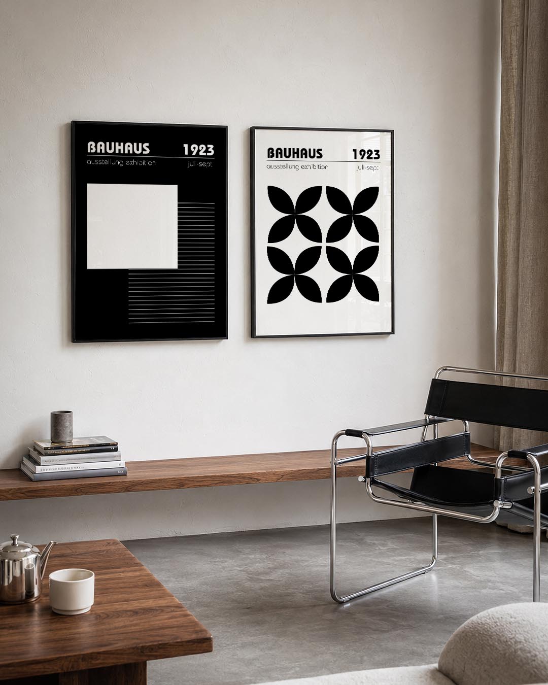 Lijnen en vlakkenspel Posterset
