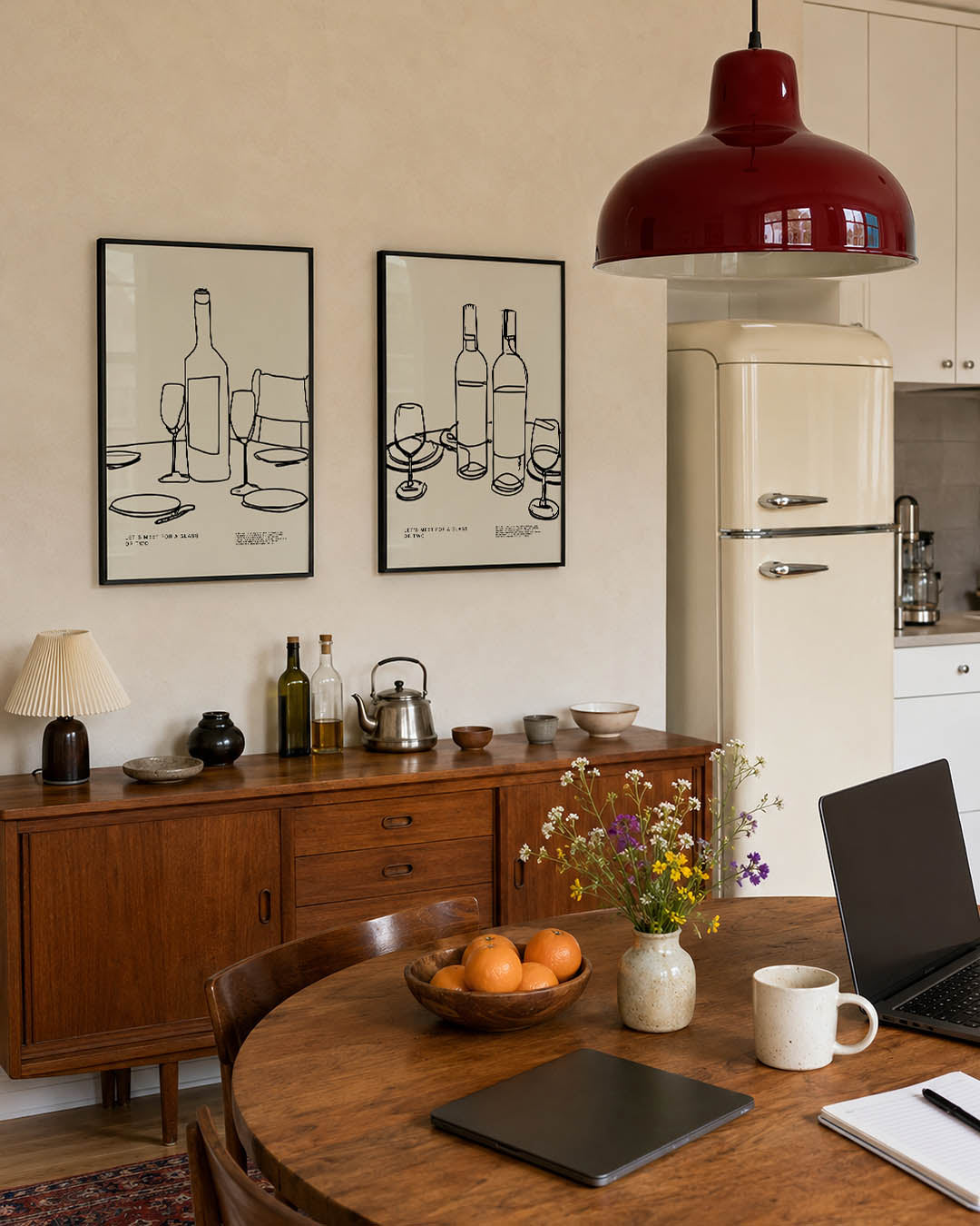 Lijnen en glas Posterset