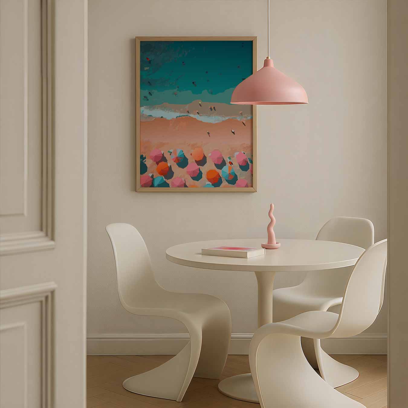Zonsondergang aan het Strand Poster-WallArtistic