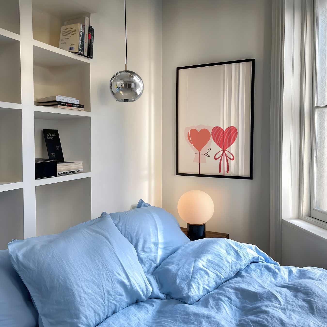 Romantische Hartjes Poster-WallArtistic