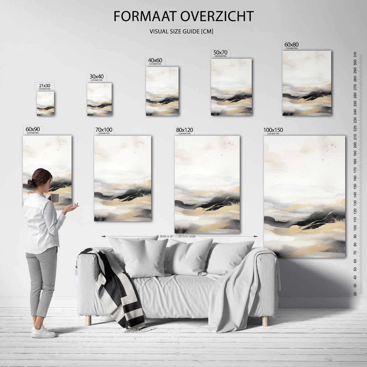 Abstracte landschappen Poster