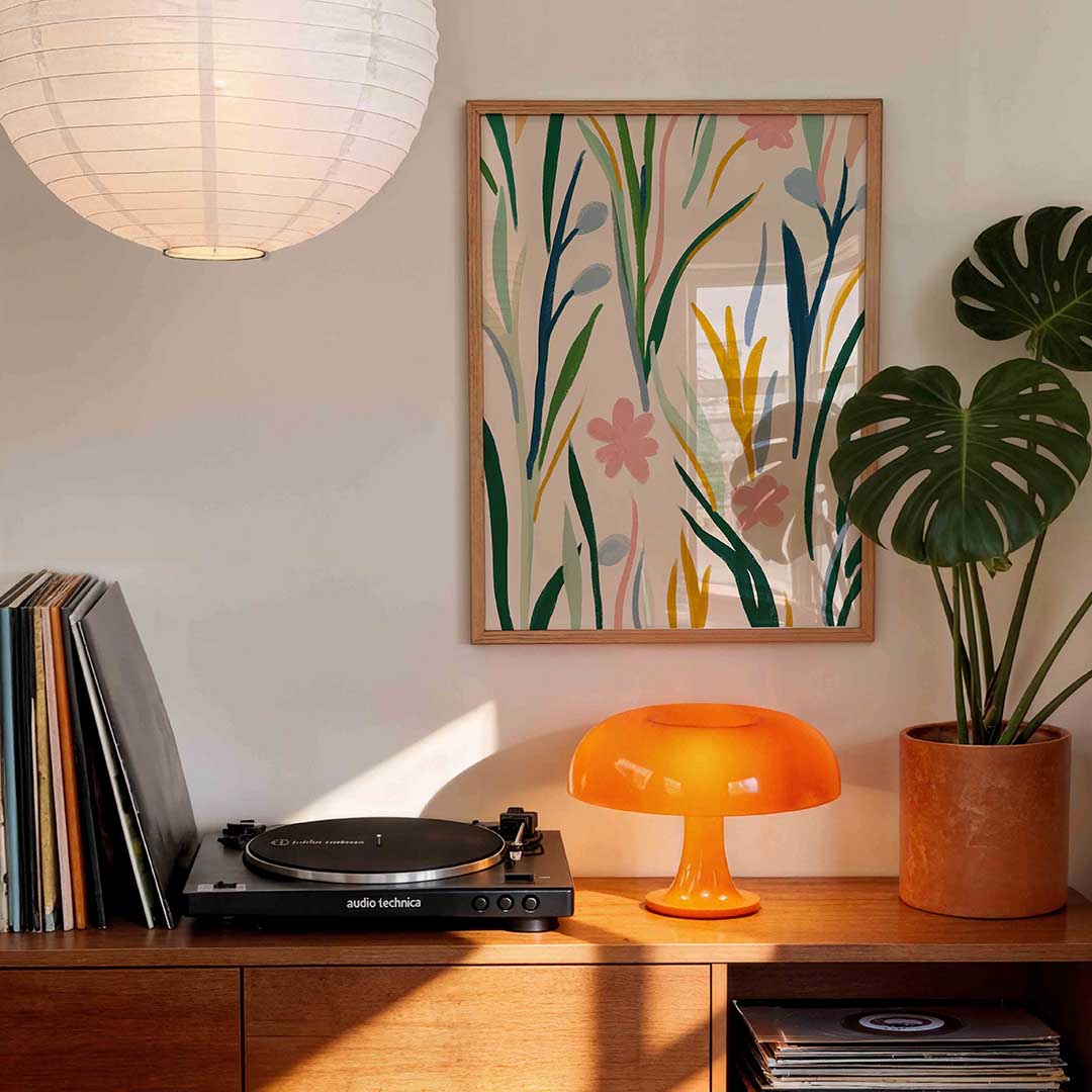 Bloemen en bladeren Poster
