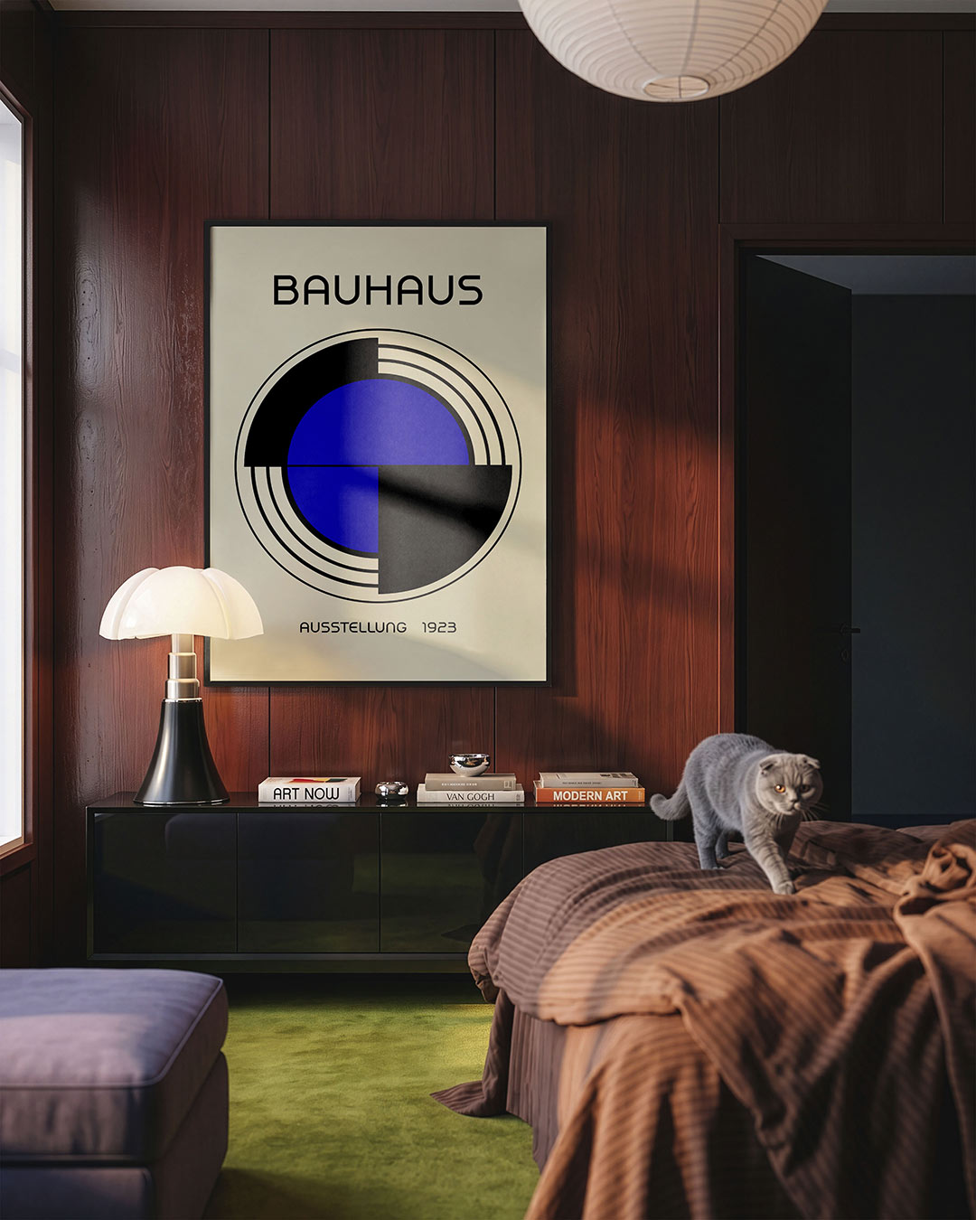 Cirkel en lijnen Poster