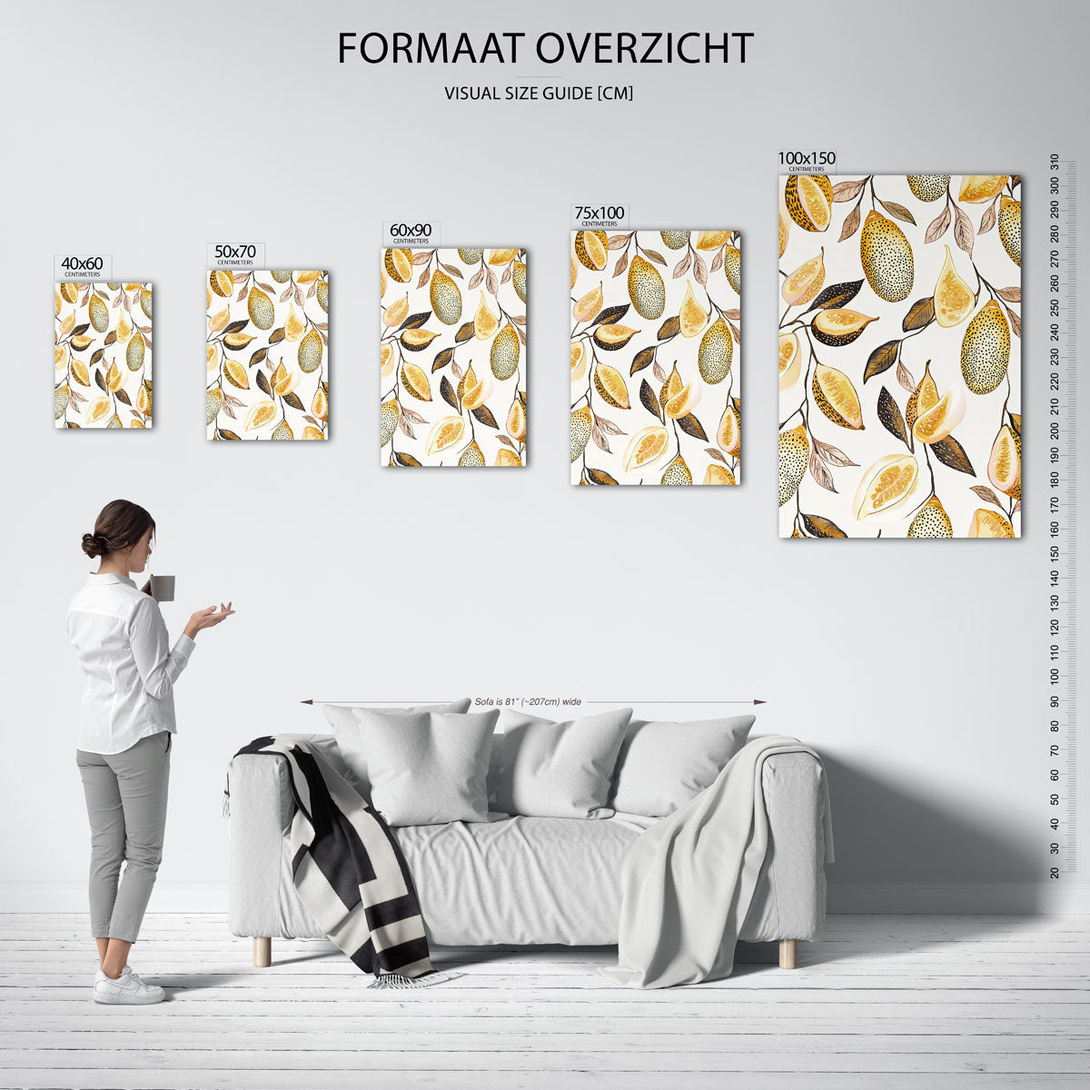 Citrus illustratie Kunstwerk