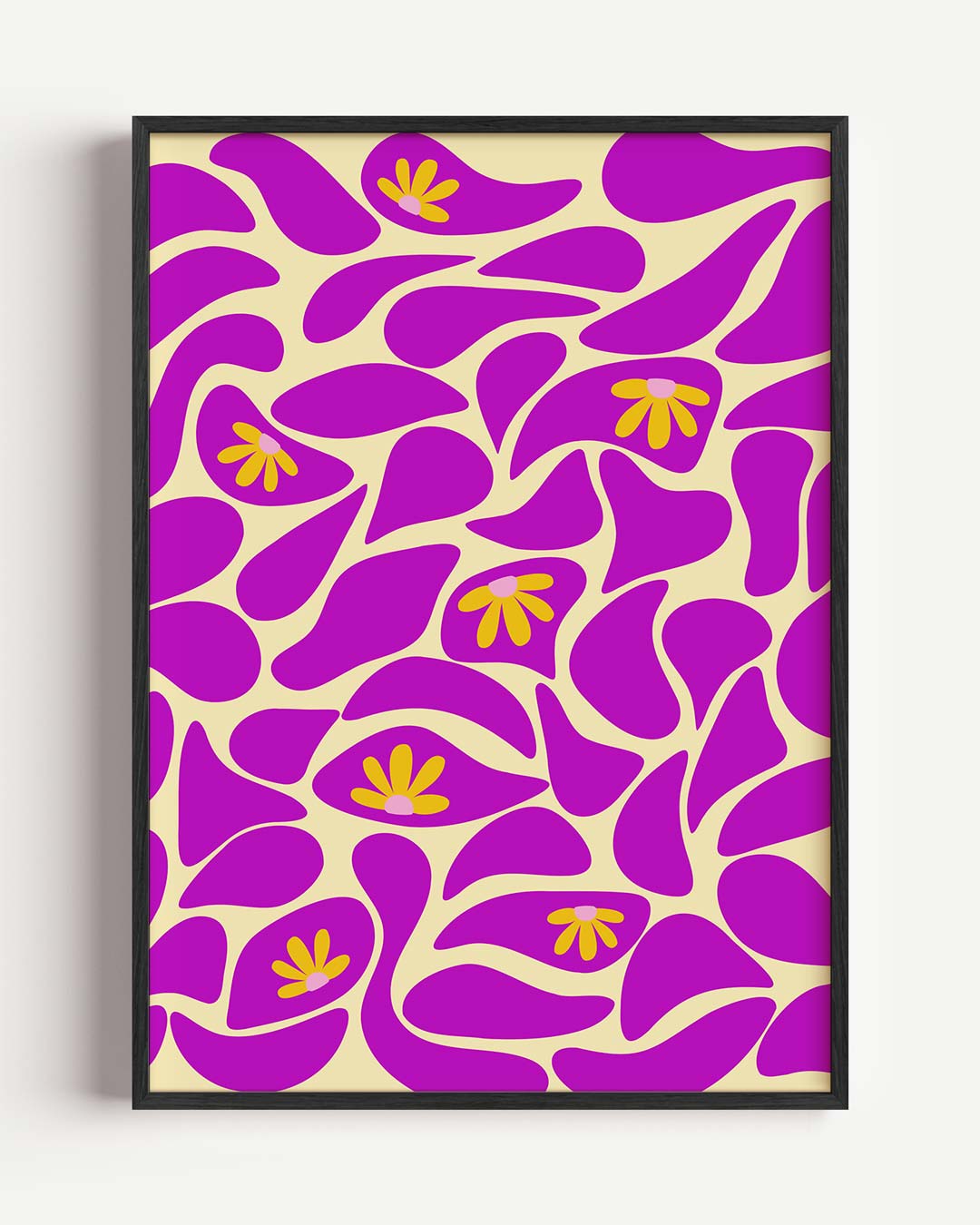 Bloemendroom Abstracte Kunst Poster-WallArtistic