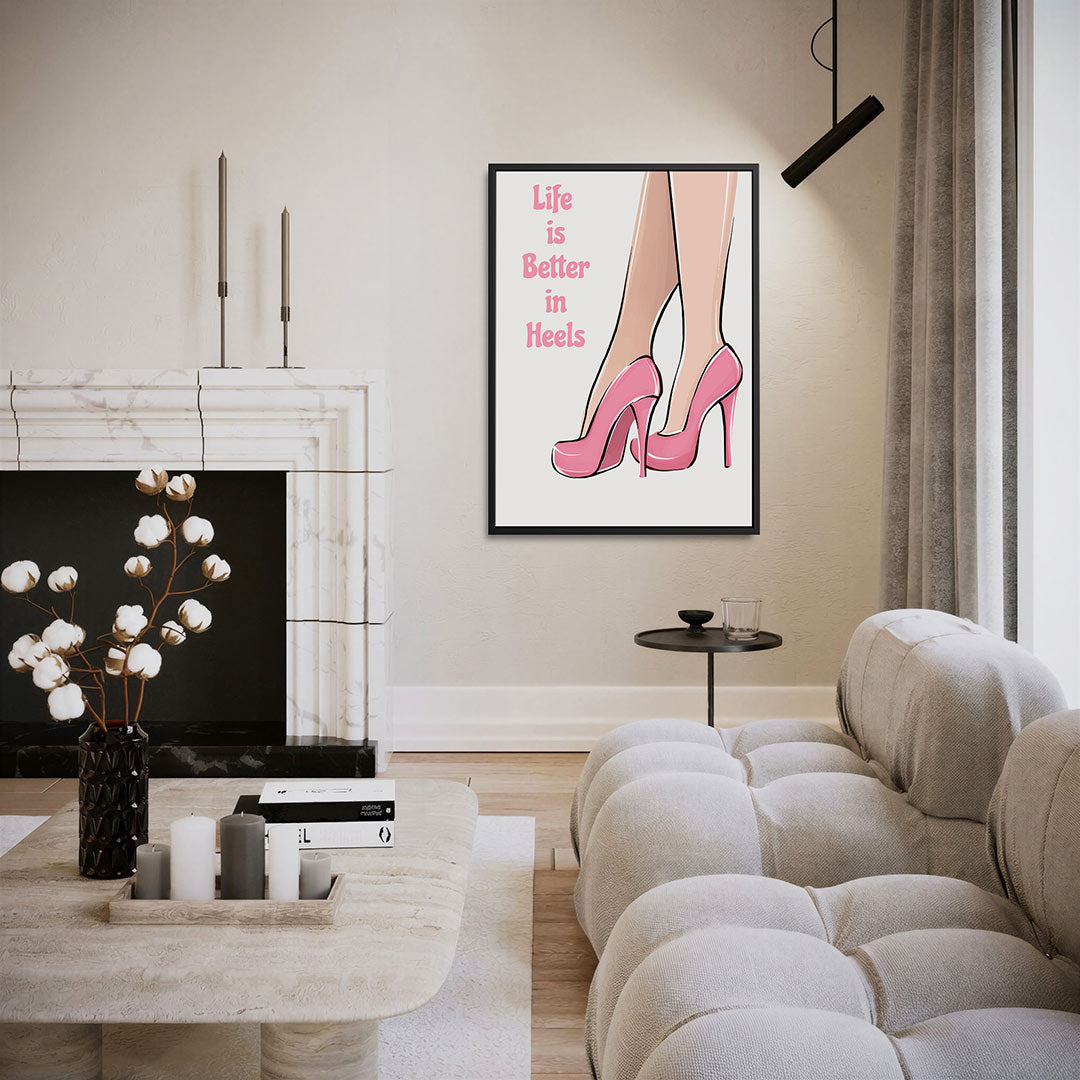 Hoge hak illustratie Kunstwerk