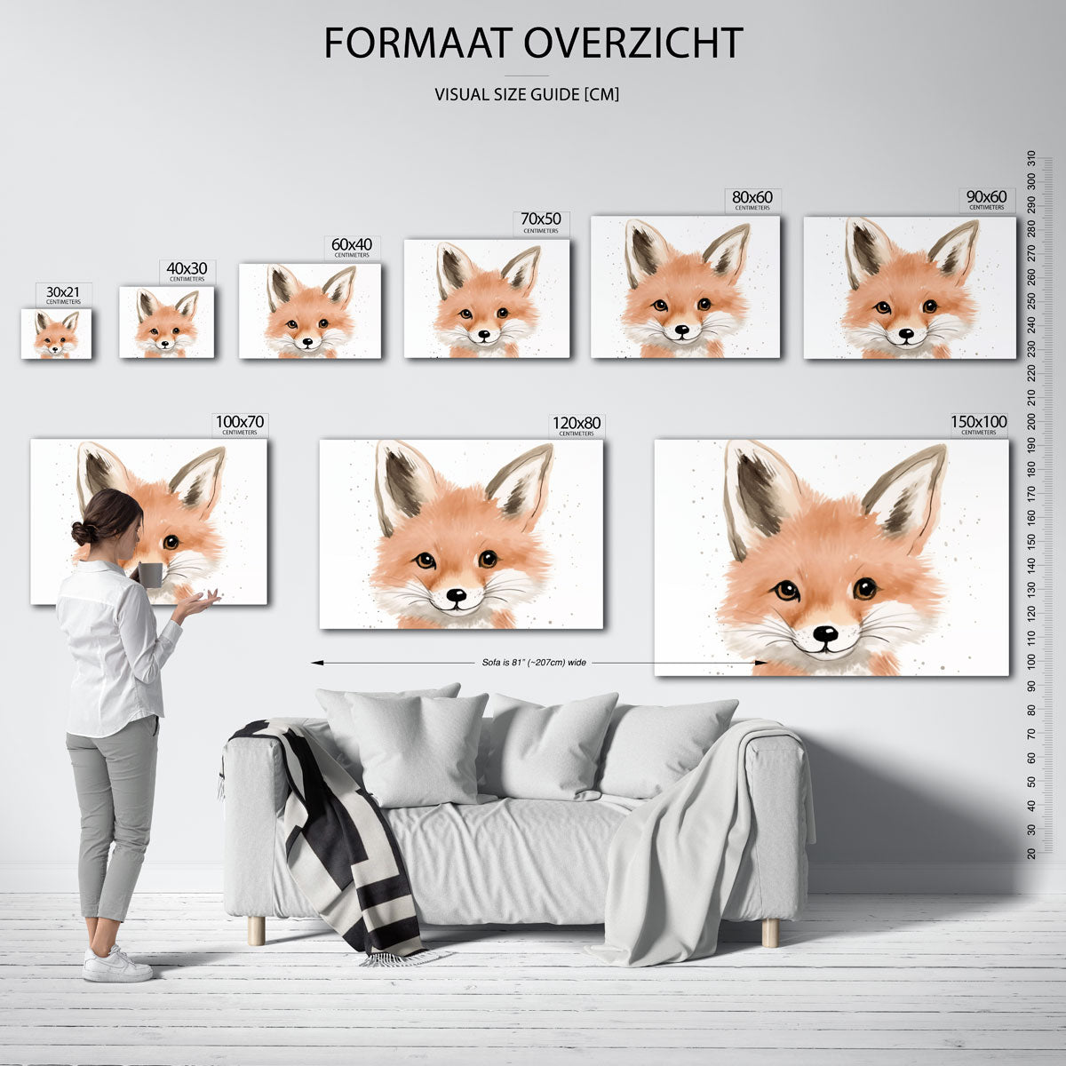 Vrolijke vos Poster