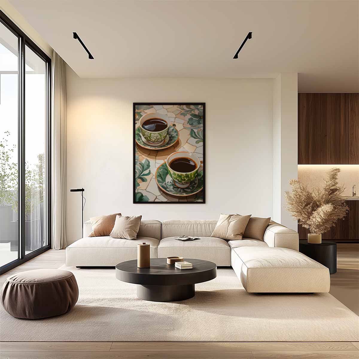 Gezellige Koffiepauze Kunstwerk Kunstwerk-canvas-dibond-plexiglas-wanddecoratie-WallArtistic