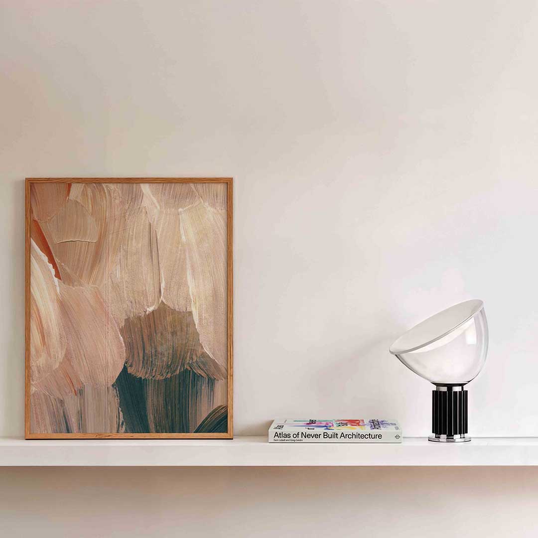 Abstracte penseelstreken Poster