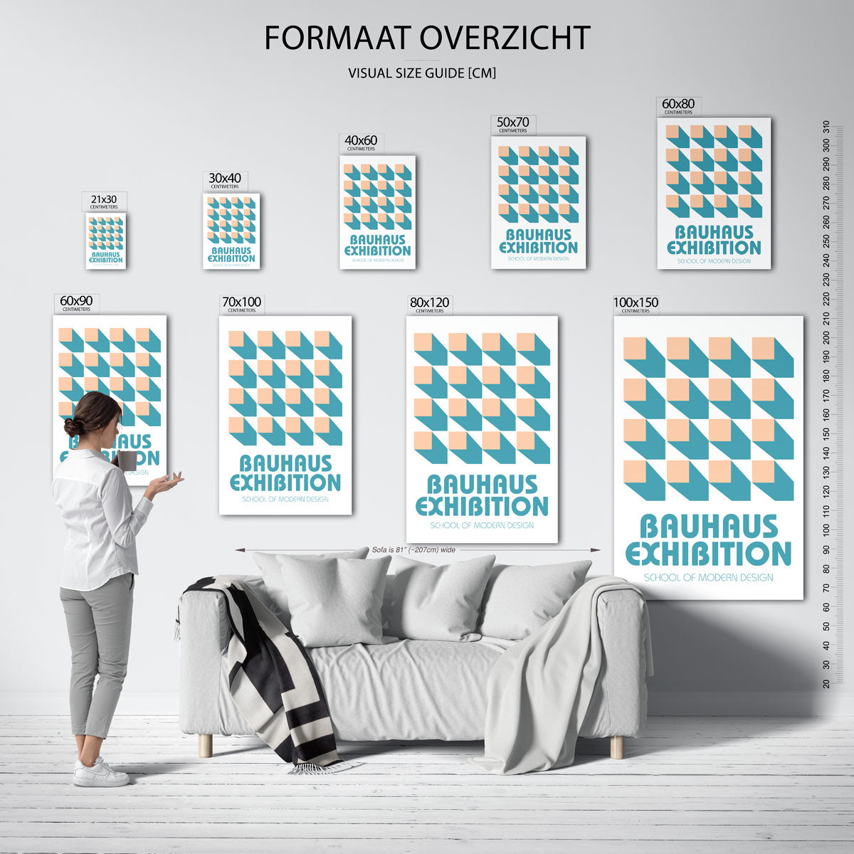 Vorm en schaduw Poster