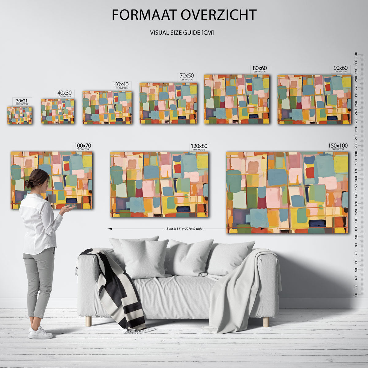 Gekleurde vlakken Poster