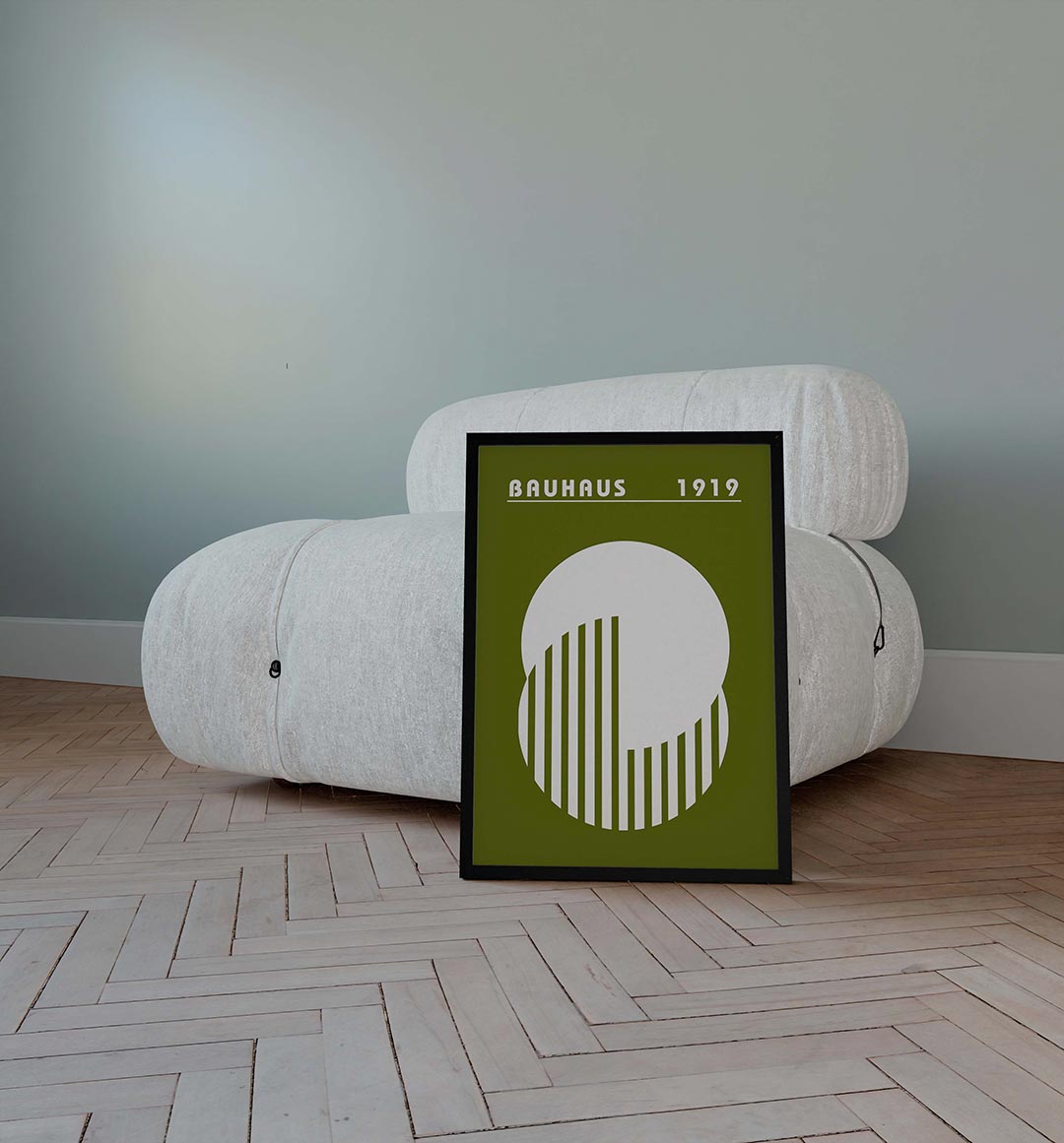 Cirkel en strepen Poster