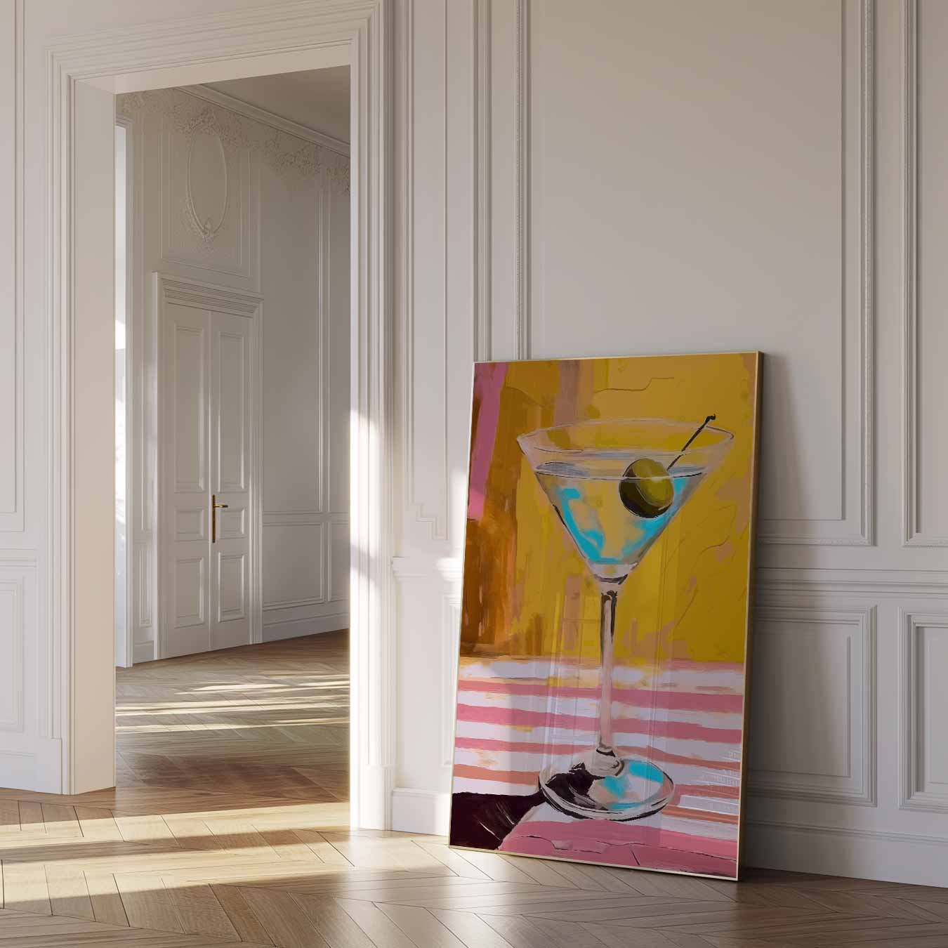 Stijlvolle Cocktail Kunst Poster-WallArtistic
