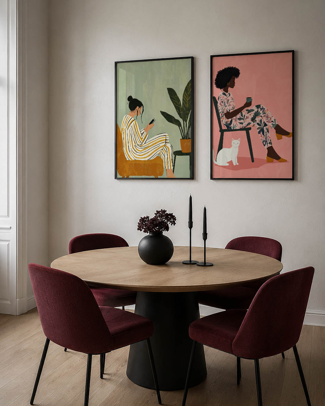Rustige zithoek Posterset